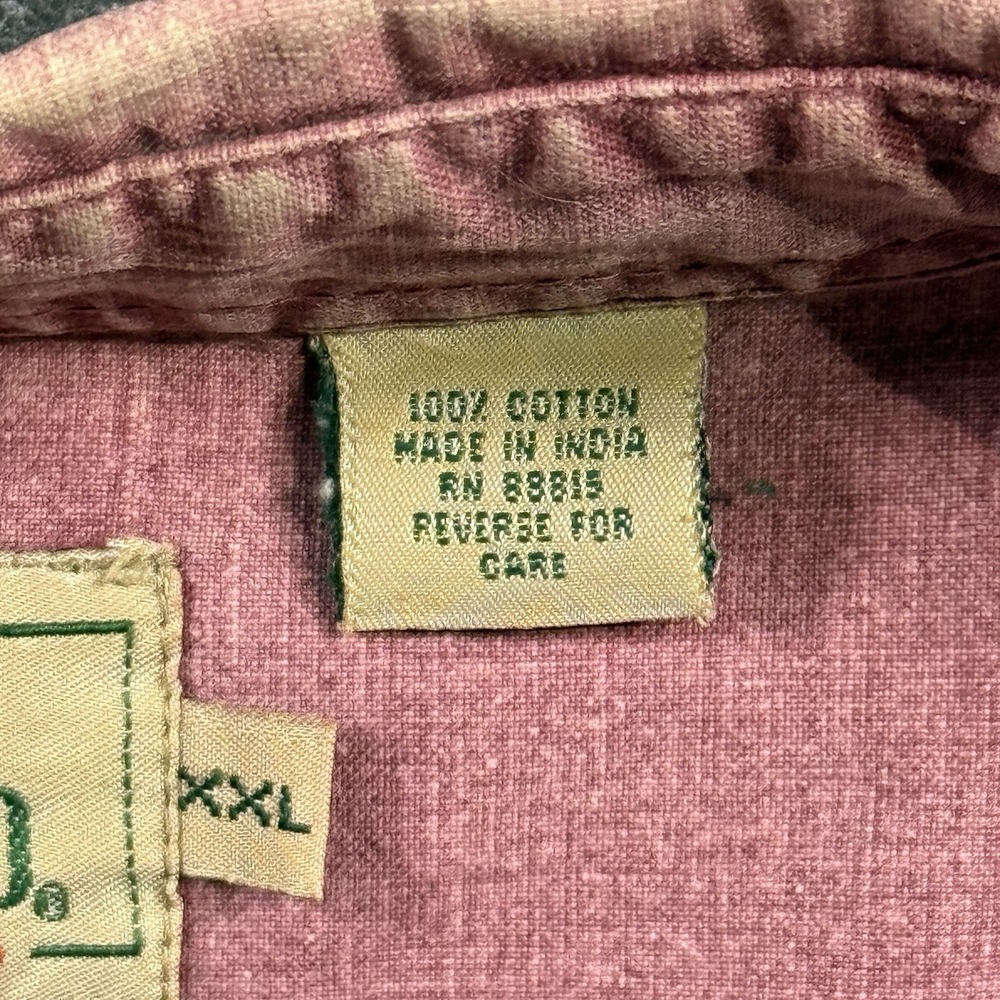 Red Head Brand Co. Button Up Long Sleeve Red Men's Size XXL Elbow Patches VTG - Picture 5 of 15